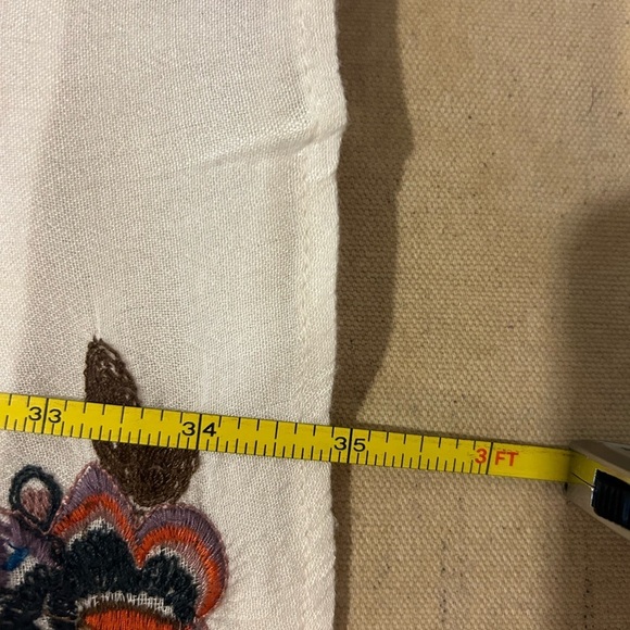 🤩Free People Long Sleeved Fully Lined Midi Dress w/ Floral Embroidery Size M - Picture 10 of 10